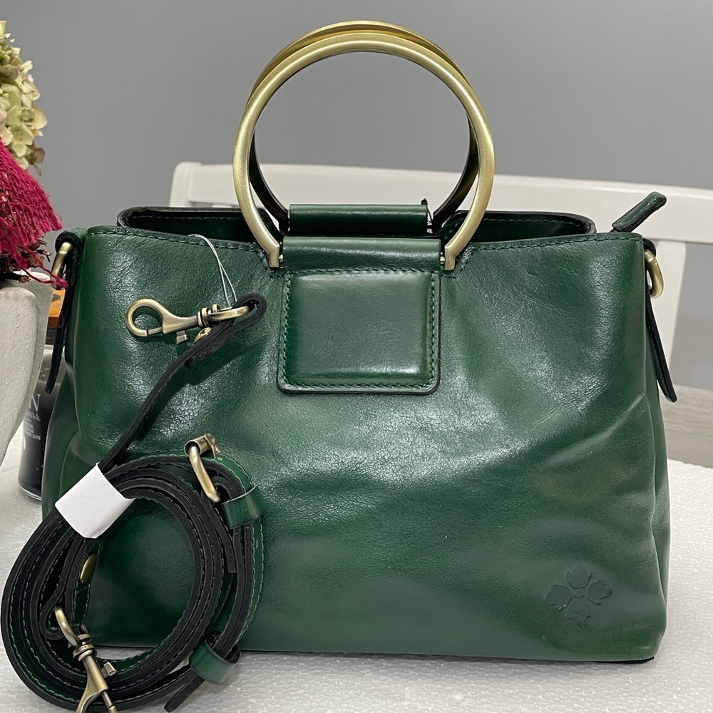 Patricia Nash Forest Green Leather Satchel - Picture 7 of 13